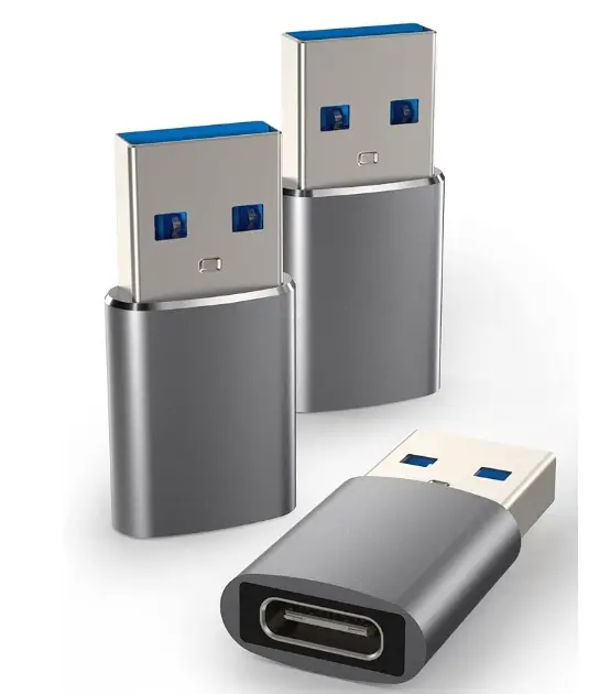 ADAPTATEUR USB A - USB C FEMELLE FOIS 3