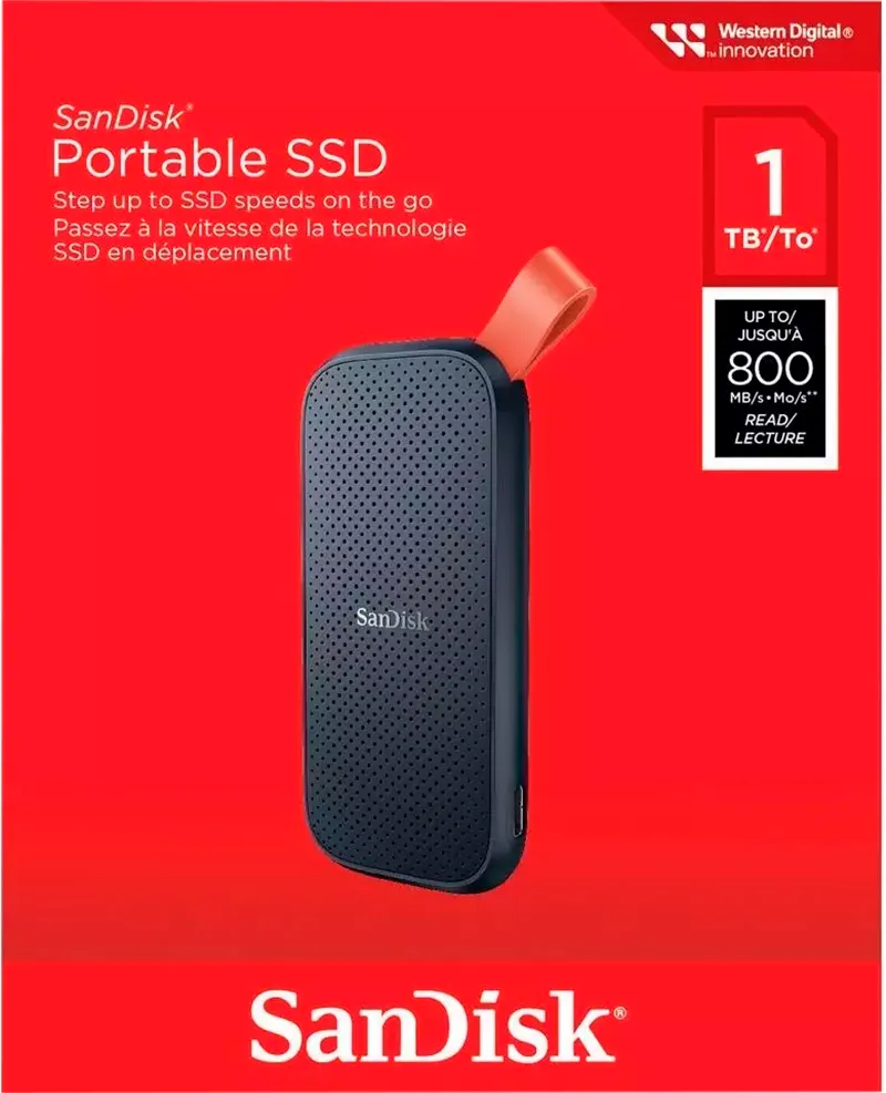 SSD Sandisk Portable 1TB USB-C 3.2 800MB/s