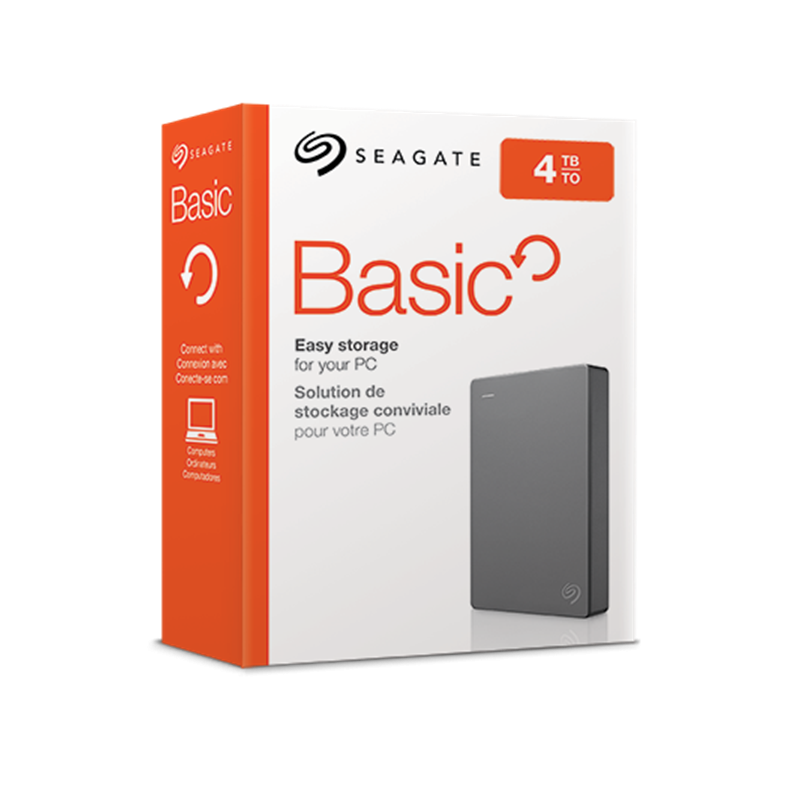 Disque dur externe Seagate Basic 4To (4000Go) - USB 3.0